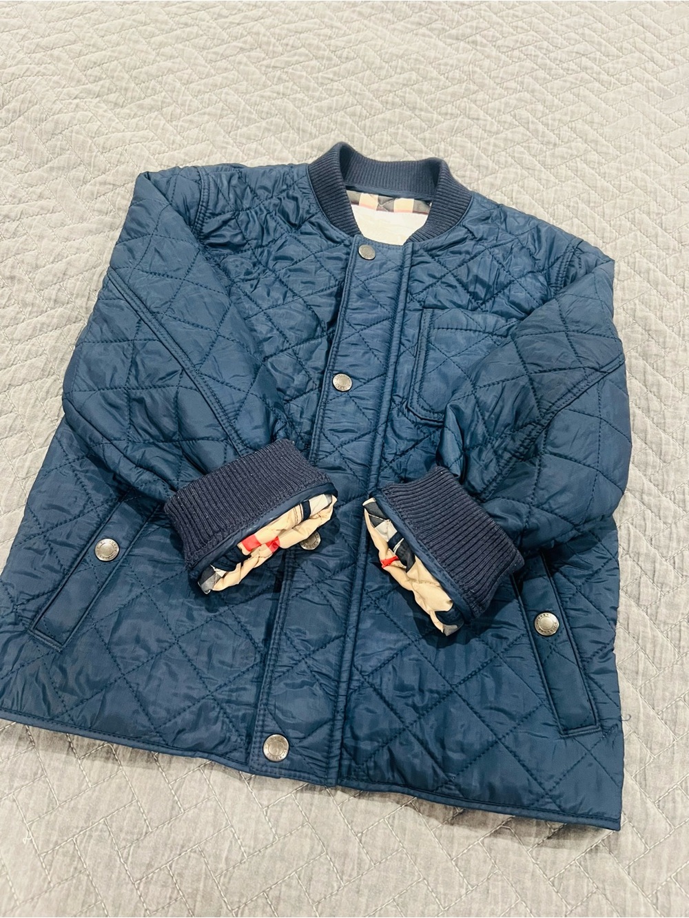 Burberry Quilted Navy Kids Jacket